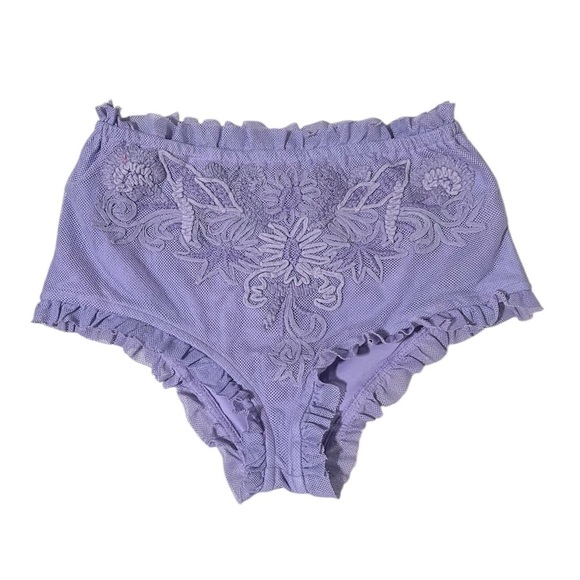 NEW FREE PEOPLE BLOOMER SHORTS PURPLE - Picture 6 of 13
